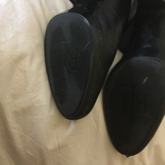 Ralph Lauren knee high pirate boots, black leather - Picture 6 of 6